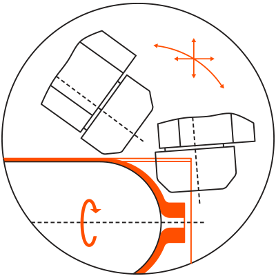 DENN tube necking/ closing